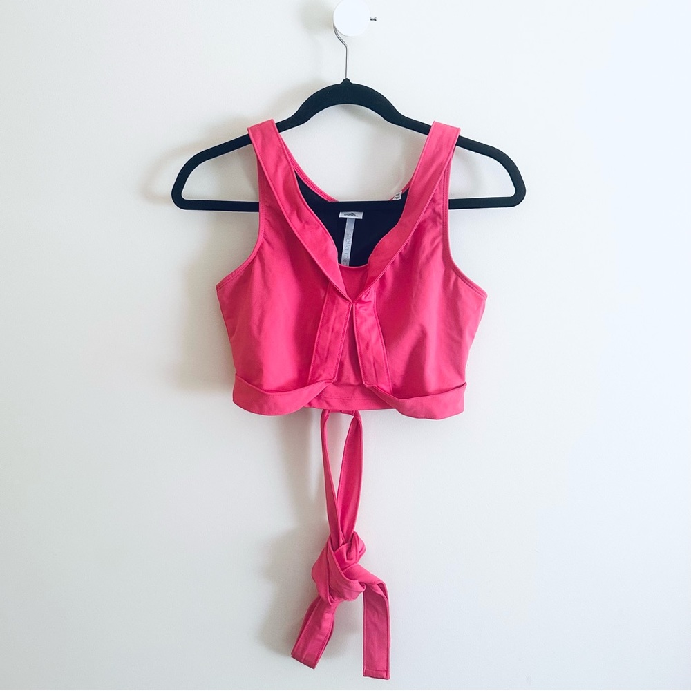 ADIDAS BY STELLA MCCARTNEY sports bra with waist tie ribbon